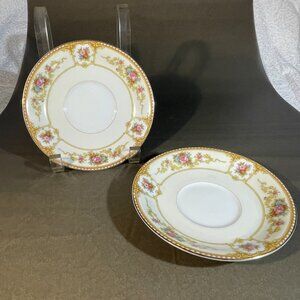 2 Noritake China "Allure" #586 5 5" Saucers  (690)